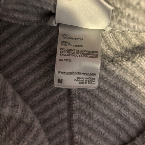 Avalanche Gray Striped Quarter Zip Up Hoody Women’s Size Medium - Picture 10 of 11